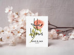 Pink Rose Set Of Two Wedding Vow Books - Larosier Prints