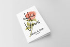 Pink Rose Set Of Two Wedding Vow Books - Larosier Prints