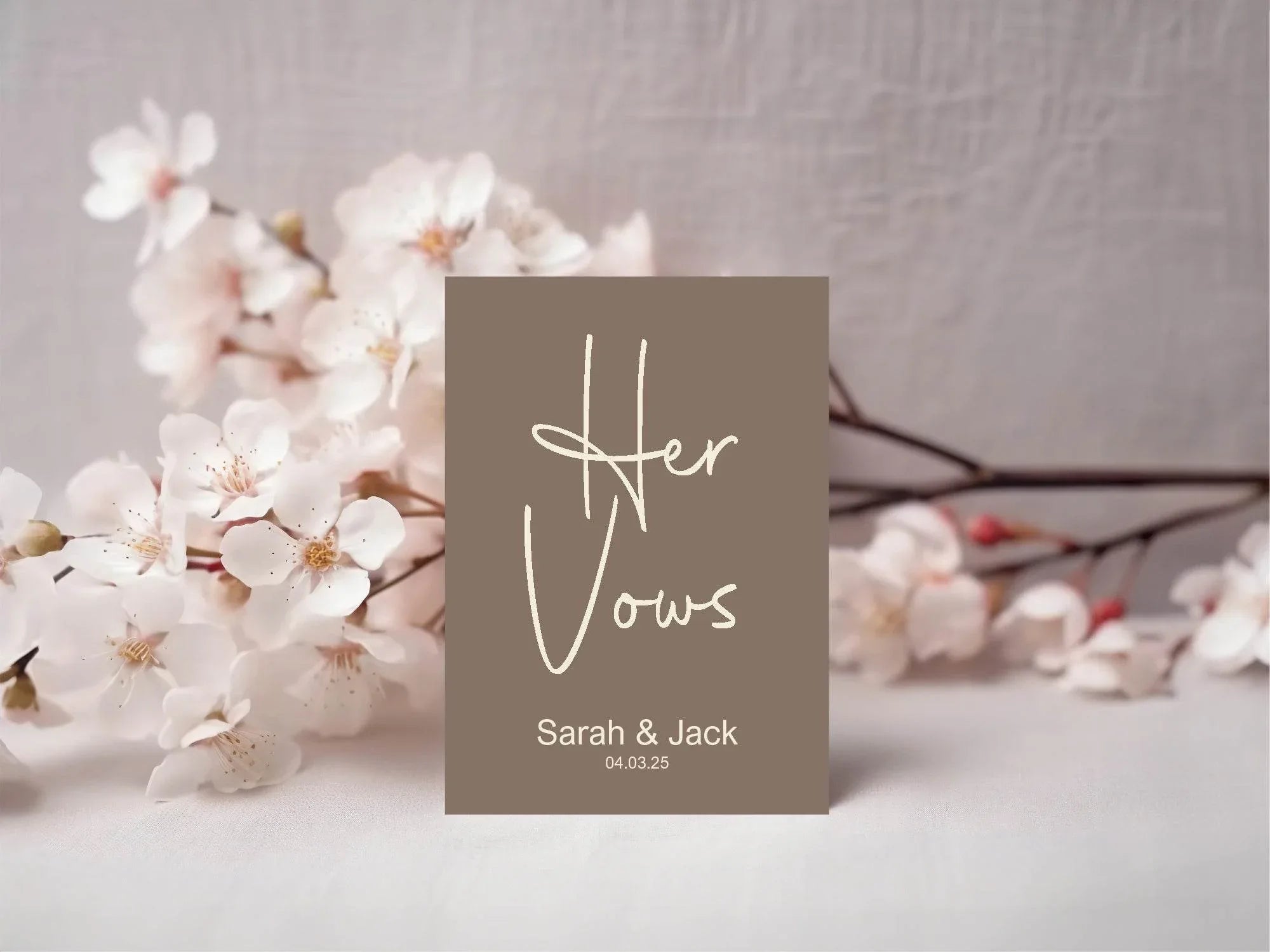 Earth Set Of Two Wedding Vow Books - Larosier Prints