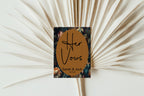 Moody Floral Wedding Vow Books Set Of 2