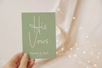 Willow Set Of Two Wedding Vow Books - Larosier Prints