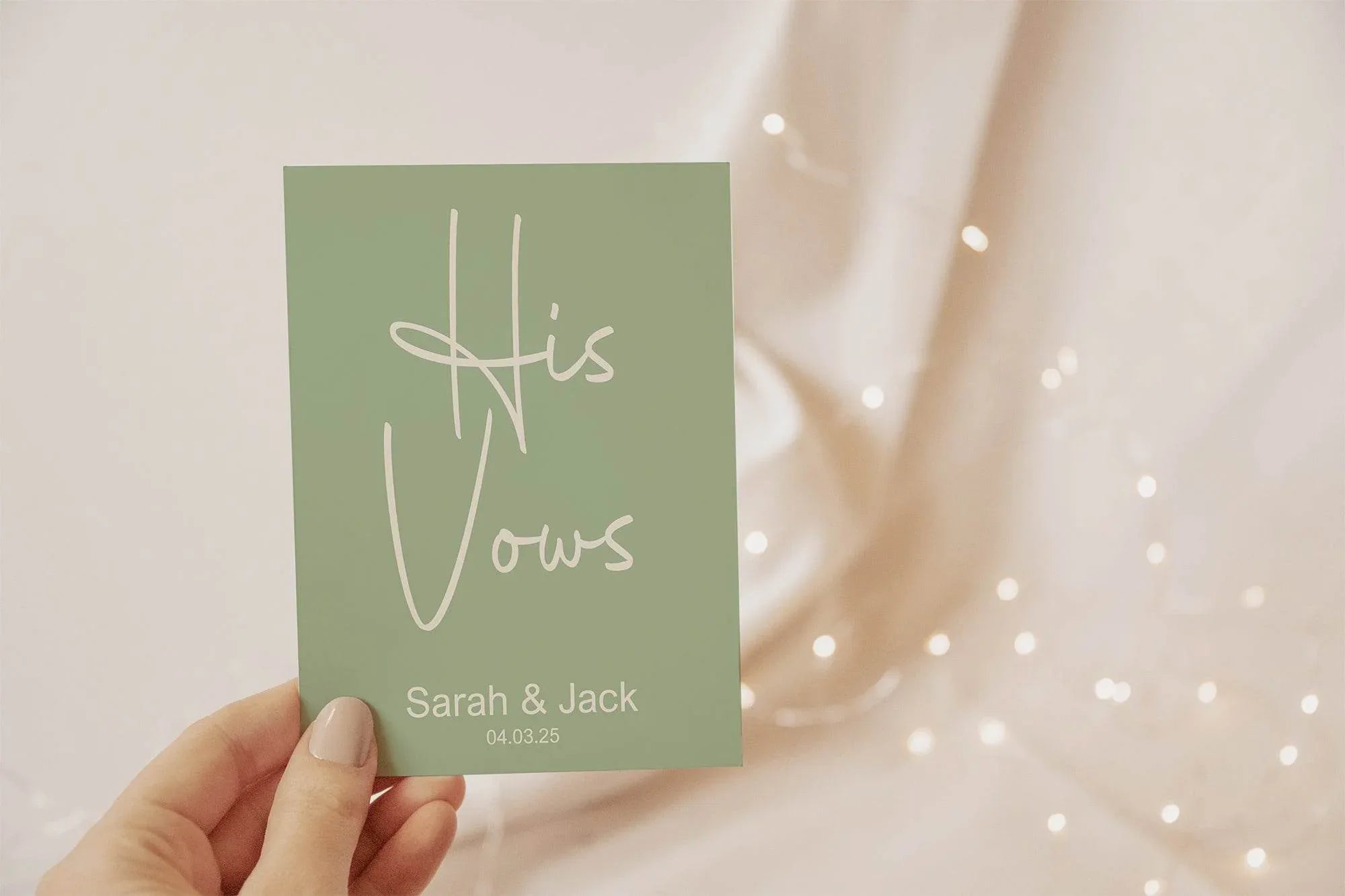 Willow Set Of Two Wedding Vow Books - Larosier Prints