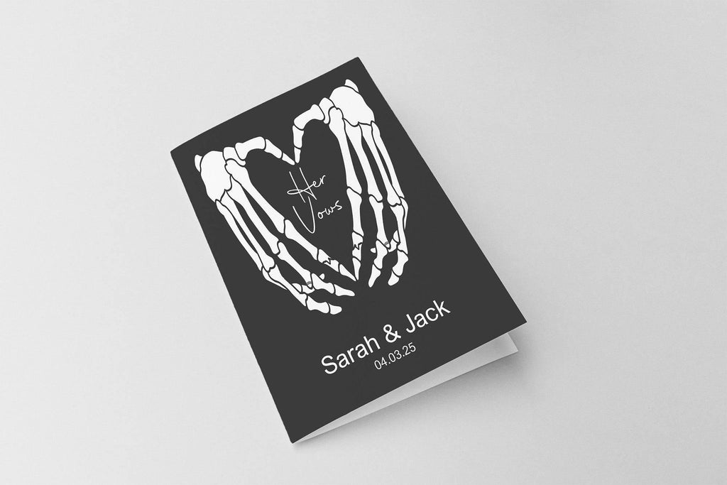 Gothic Set Of Two Wedding Vow Books - Larosier Prints