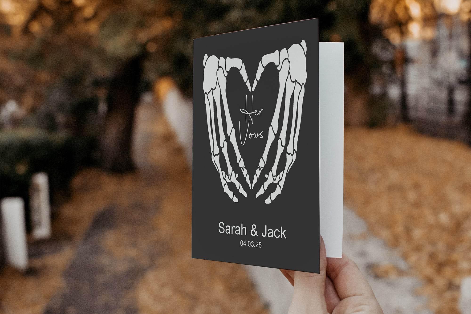 Gothic Set Of Two Wedding Vow Books - Larosier Prints