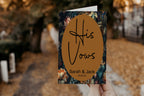 Moody Floral Wedding Vow Books Set Of 2