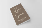 Earth Set Of Two Wedding Vow Books - Larosier Prints