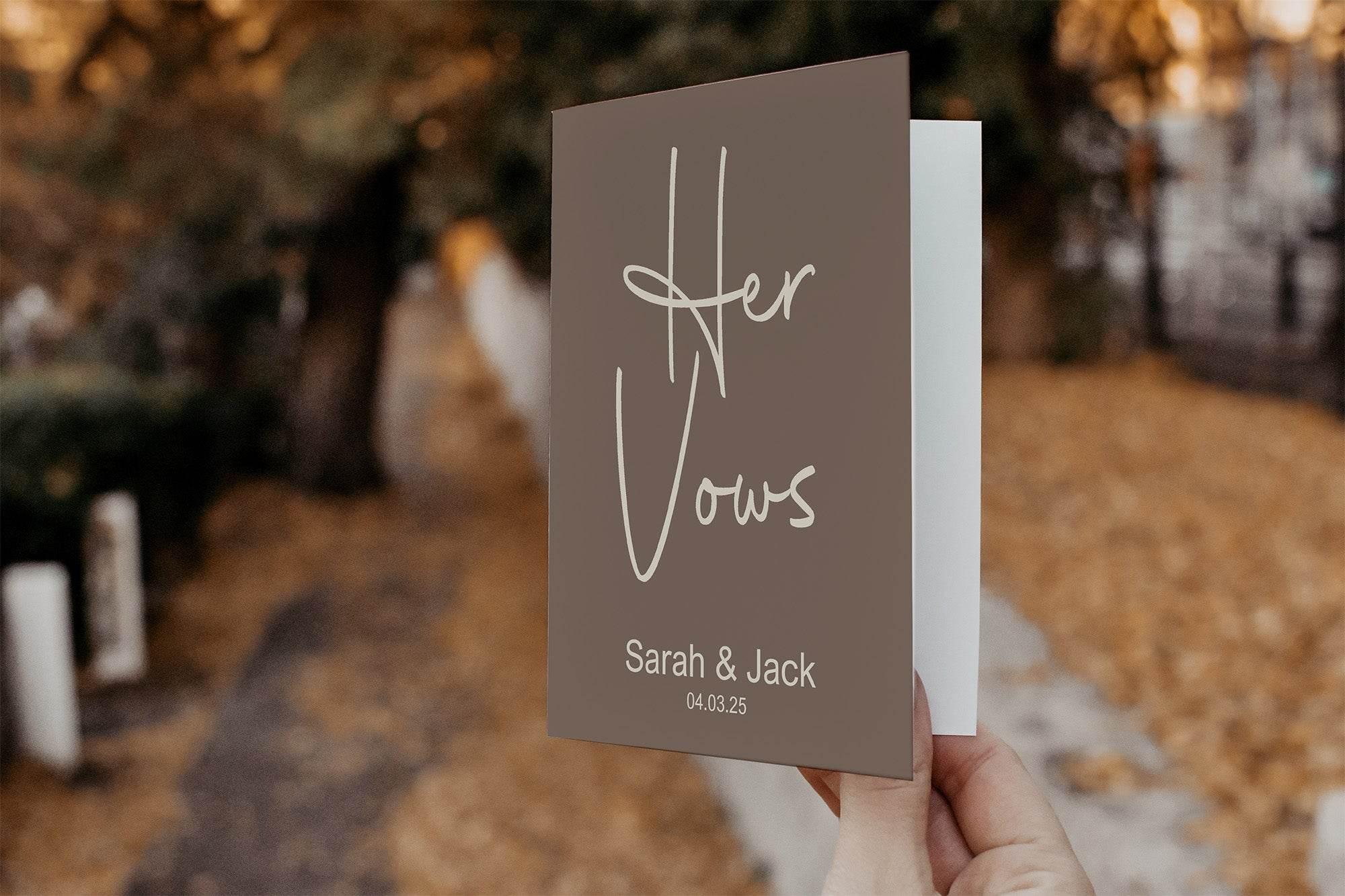 Earth Set Of Two Wedding Vow Books - Larosier Prints