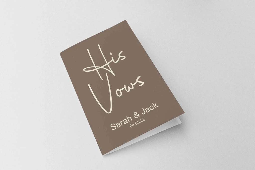 Earth Set Of Two Wedding Vow Books - Larosier Prints