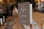 Earth Set Of Two Wedding Vow Books - Larosier Prints