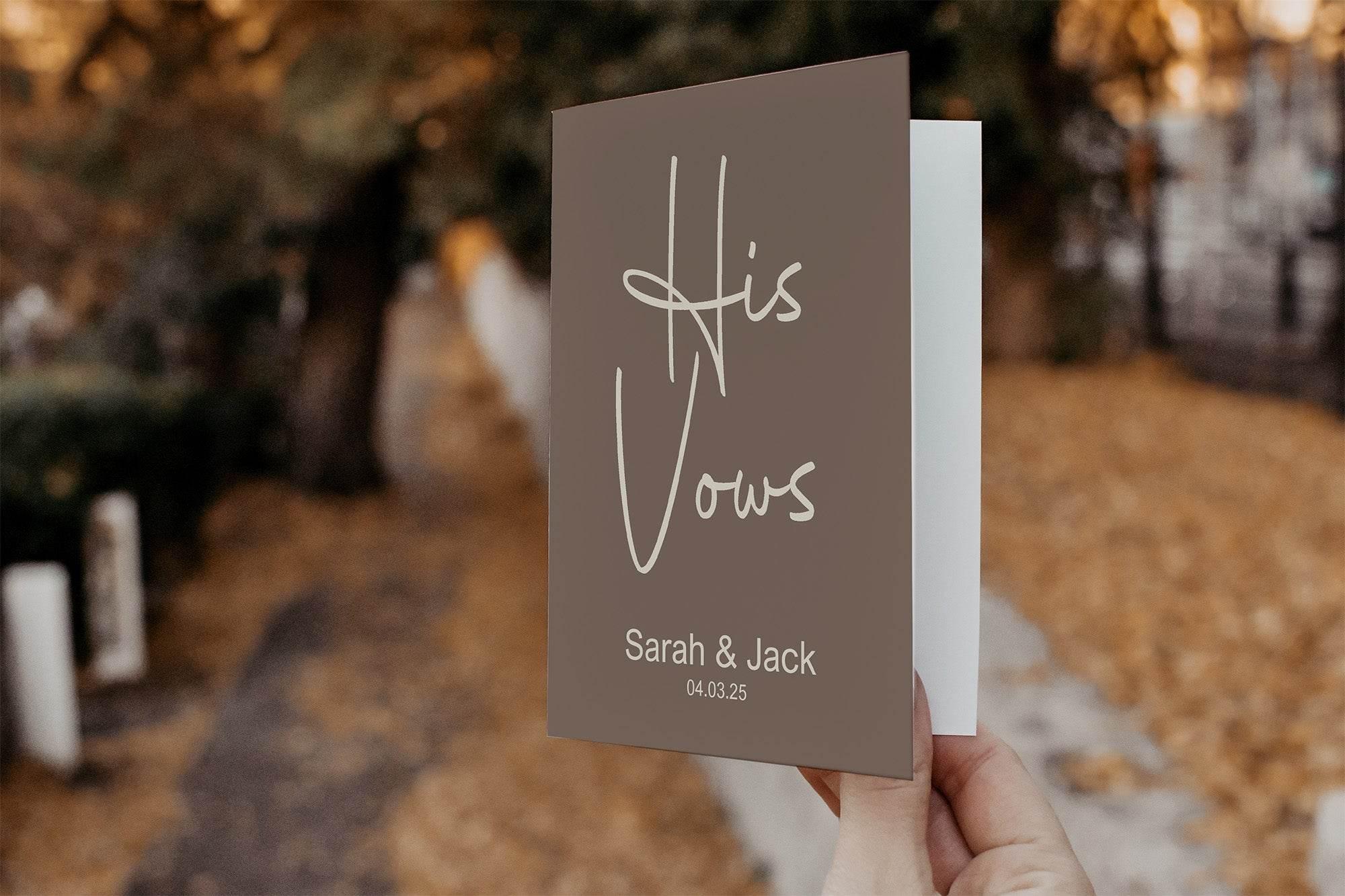 Earth Set Of Two Wedding Vow Books - Larosier Prints