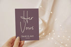 Heather Set Of Two Wedding Vow Books - Larosier Prints