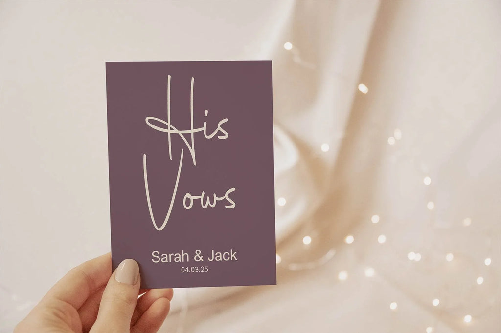 Heather Set Of Two Wedding Vow Books - Larosier Prints