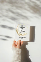 Boho Set Of Two Wedding Vow Books - Larosier Prints