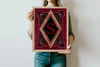 Burgundy Personalised Initial Print - Larosier Prints