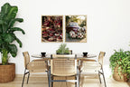 Burgundy Floral Car Print | Cosy Modern Wall Art - Larosier Prints