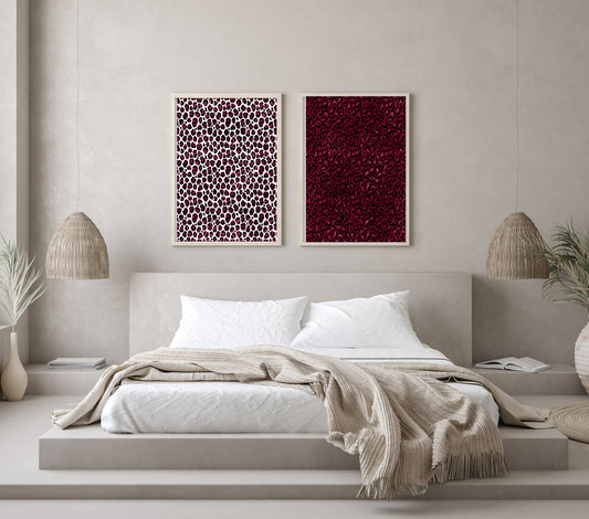 Leopard Print Wall Art | Colour Options