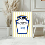 This Mayonnaise Belongs To Personalised Print | Kitchen Wall Art