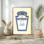 This Mayonnaise Belongs To Personalised Print | Kitchen Wall Art