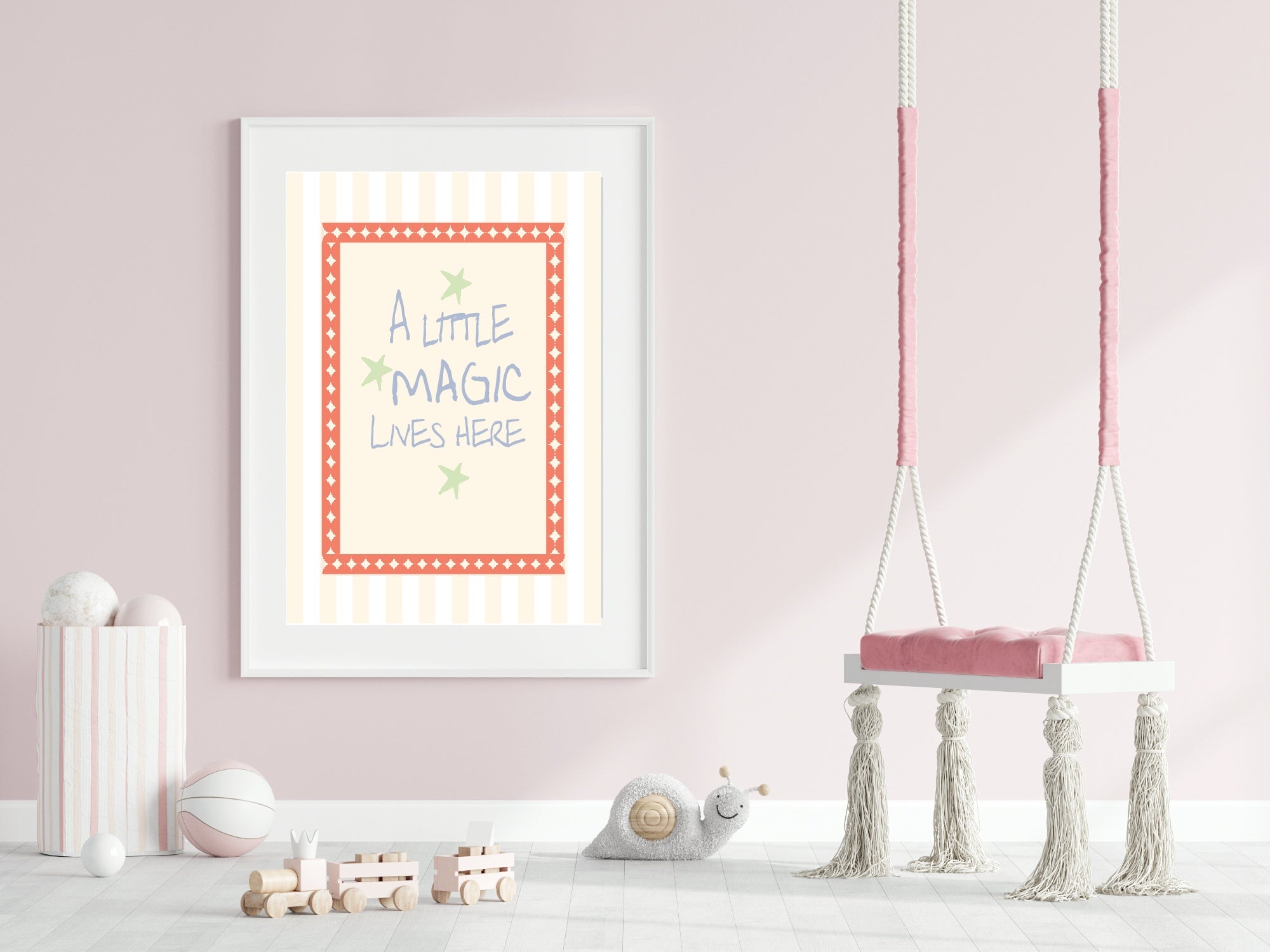 A Little Magic Lives Here Print | Positive Wall Art