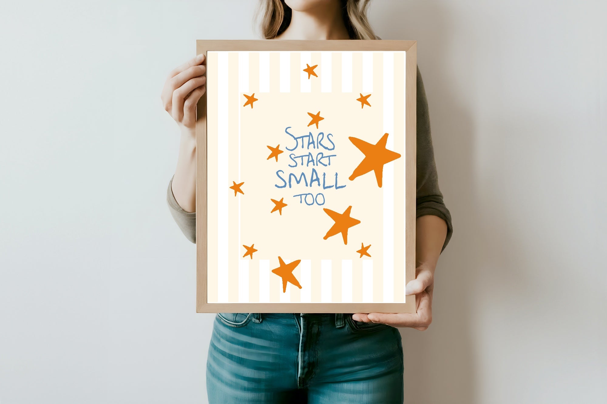 Stars Start Small Print | Positive Wall Art