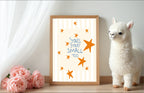 Stars Start Small Print | Positive Wall Art