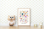 Stay Wild Flower Child Print | Floral Kids Wall Art - Larosier Prints
