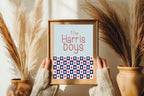Personalised Brothers Print | Sibling Wall Art