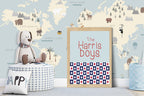 Personalised Brothers Print | Sibling Wall Art