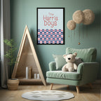 Personalised Brothers Print | Sibling Wall Art