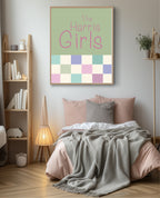 Personalised Sisters Print | Sibling Wall Art