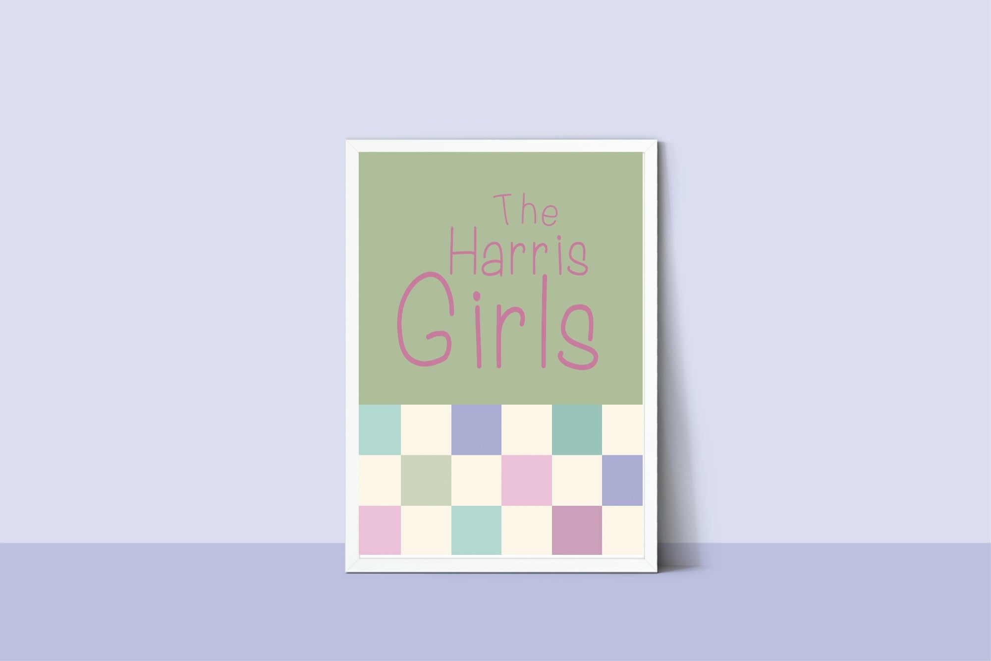 Personalised Sisters Print | Sibling Wall Art