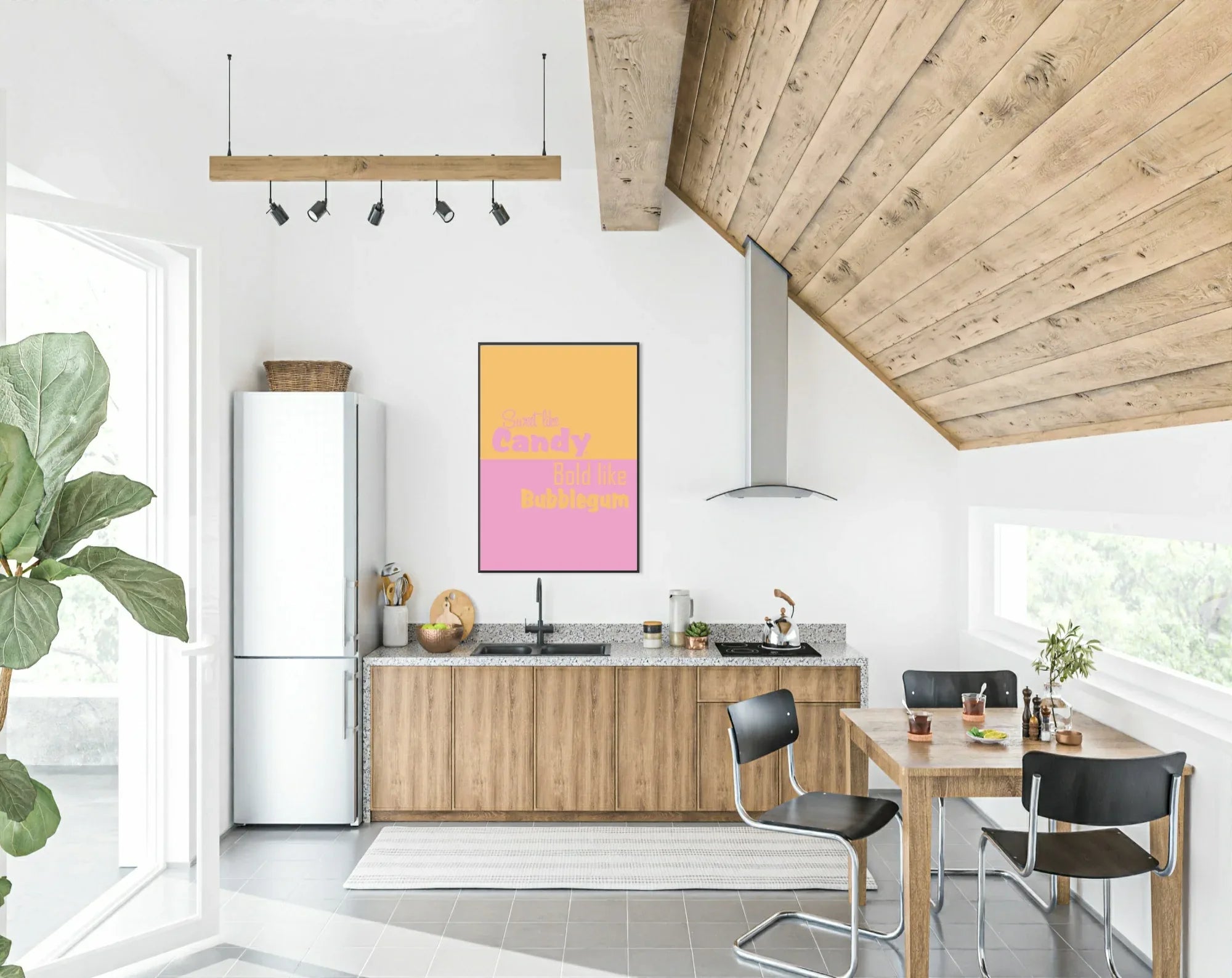 Sweet like Candy, Bold like Bubblegum Print | Fun Wall Art | Colour Options - Larosier Prints