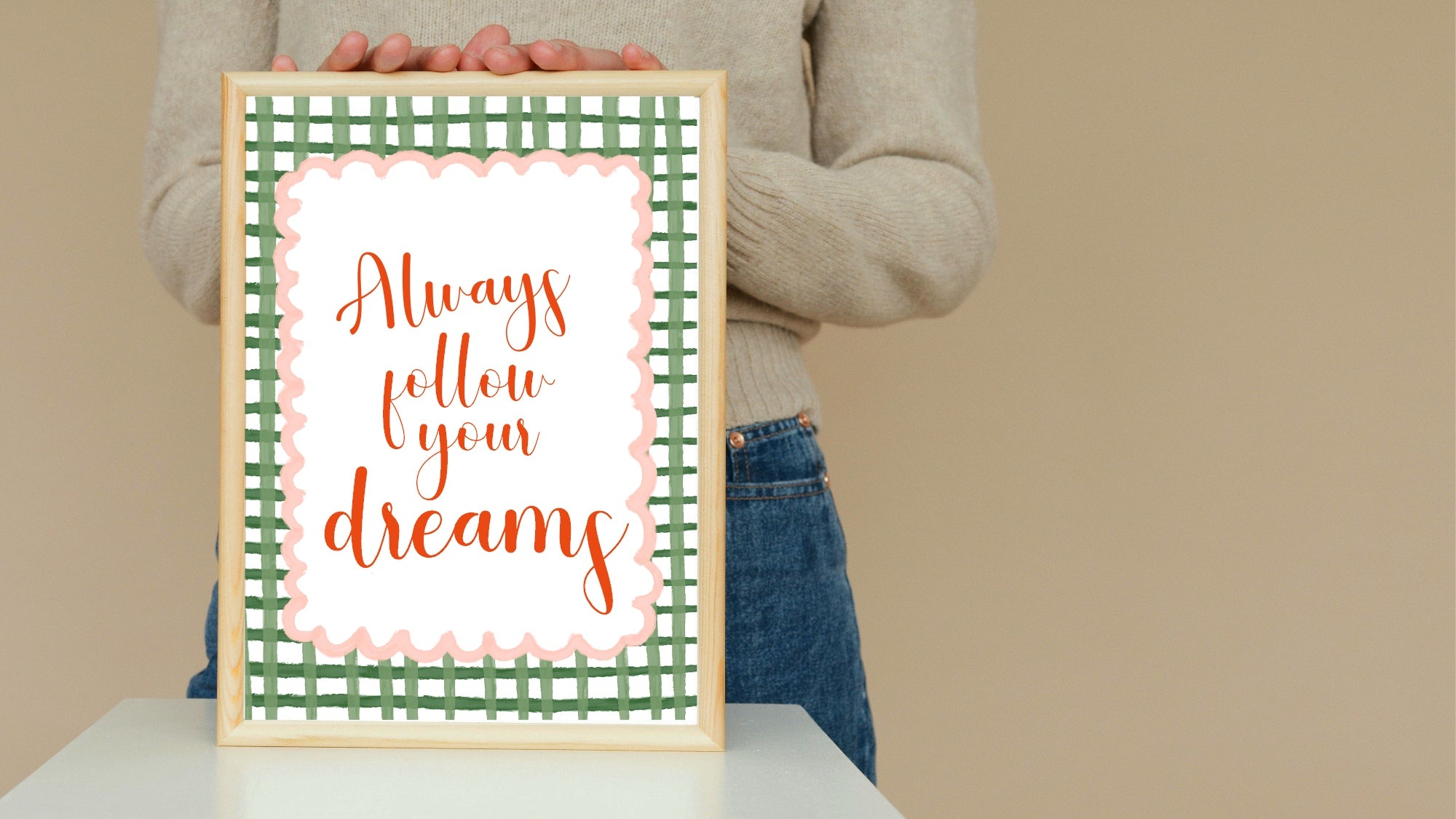 Always Follow Your Dreams Print | Positive Wall Art
