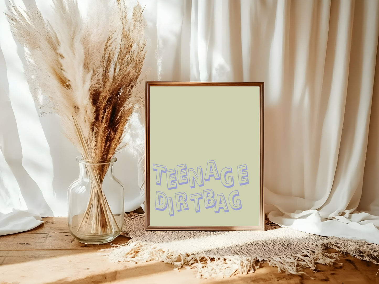 Teenage Dirtbag Print | Fun Wall Art