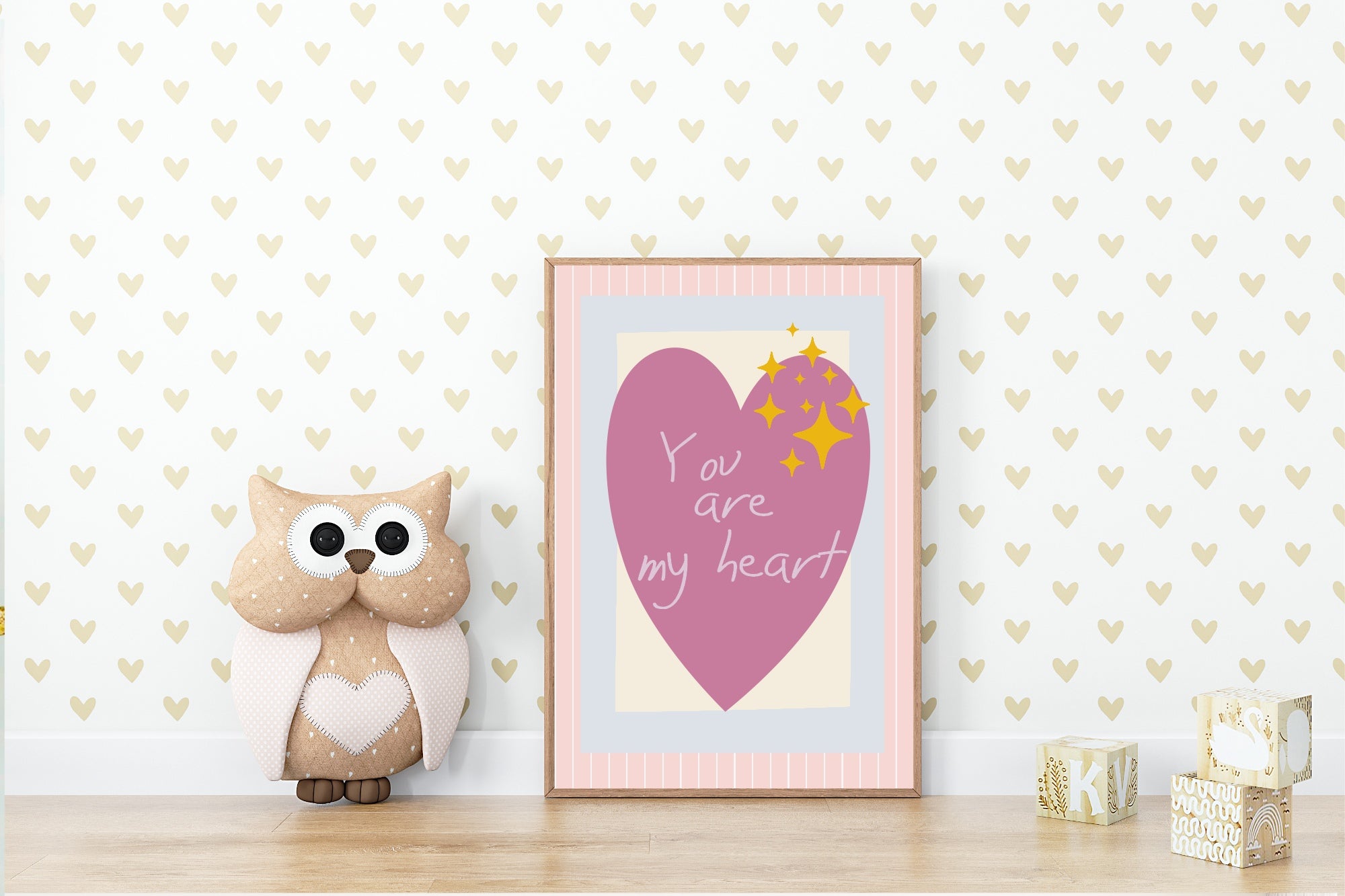 You Are My Heart Print | Positive Wall Art