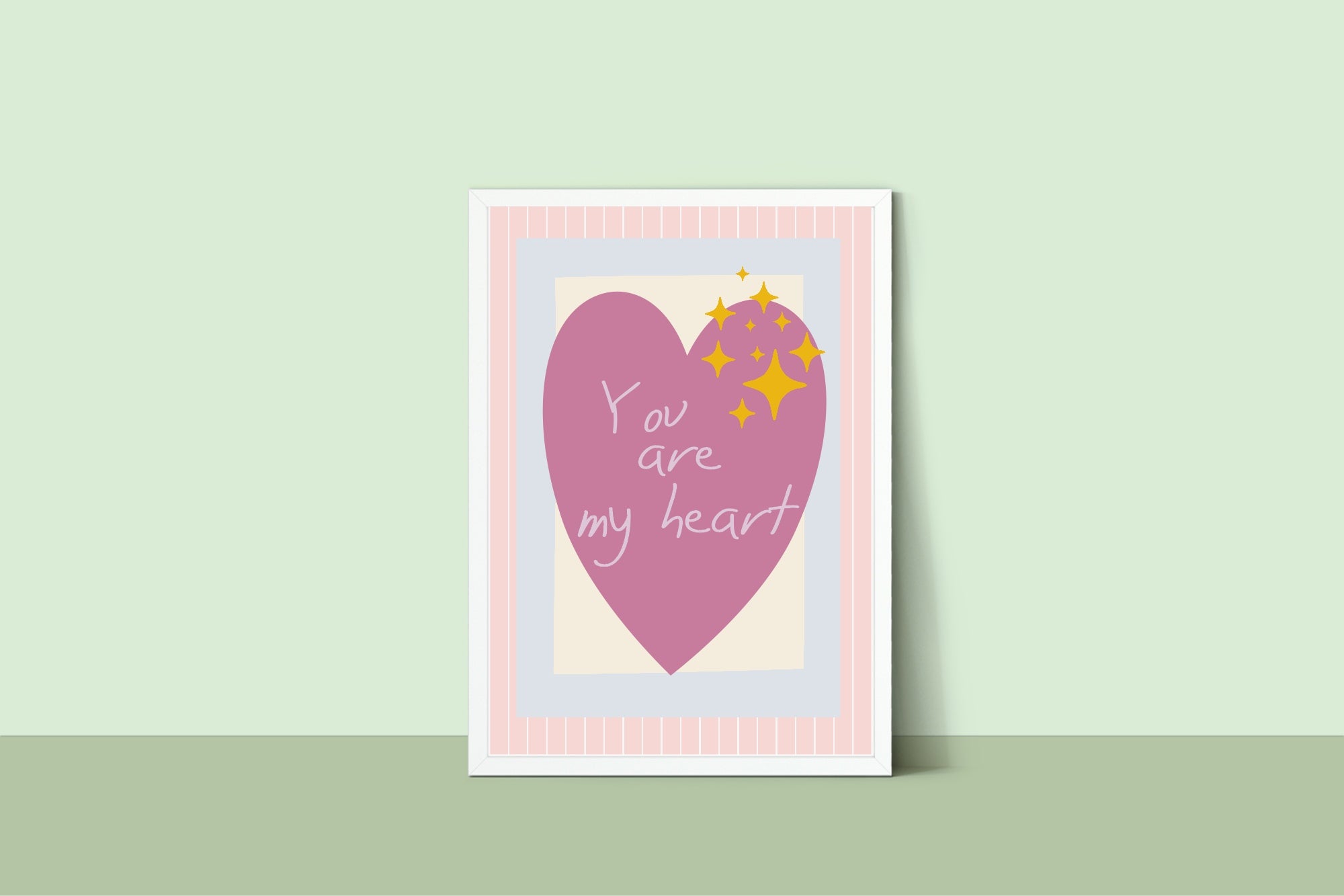 You Are My Heart Print | Positive Wall Art