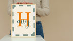 Personalised Green & Orange Name Wall Art Print