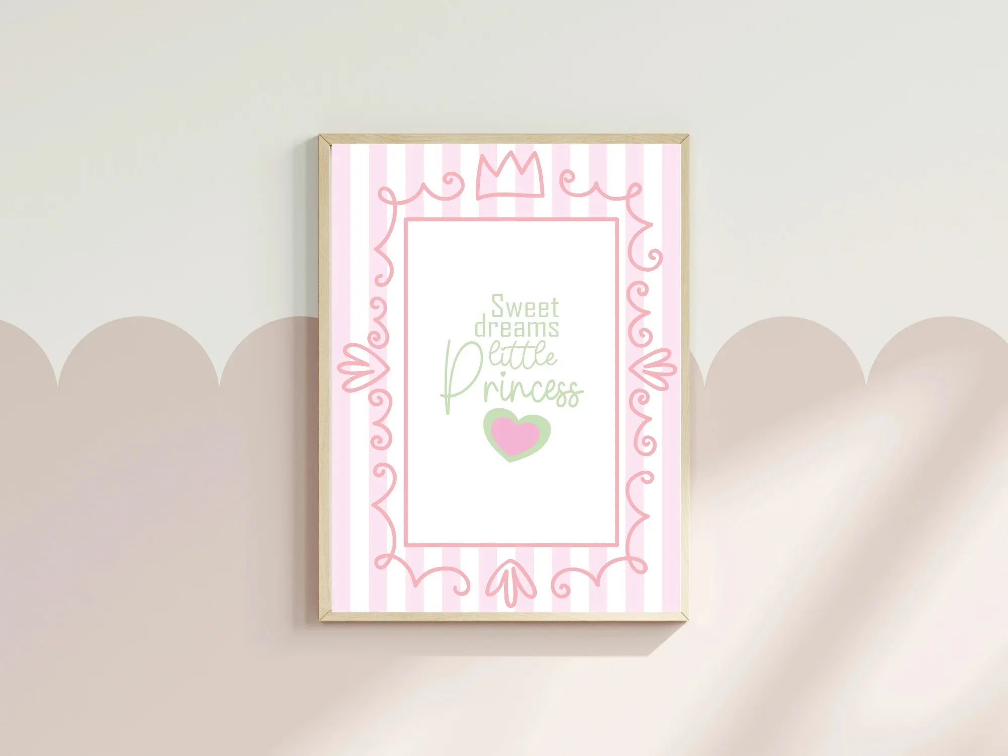 Sweet Dreams Little Princess Print | Kids Wall Art - Larosier Prints