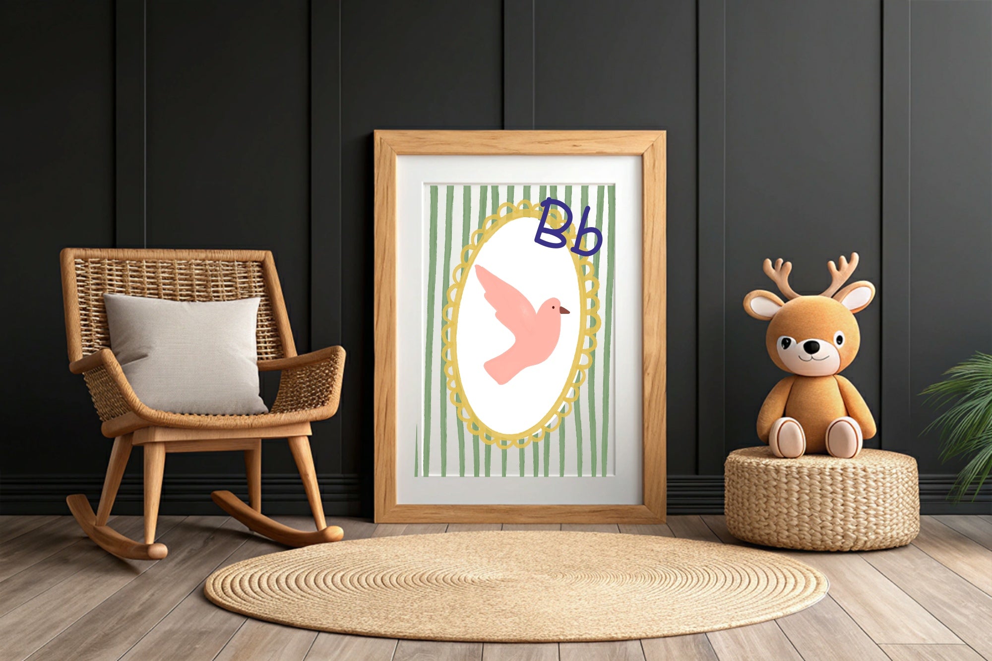 B Is For Bird Wall Art Print