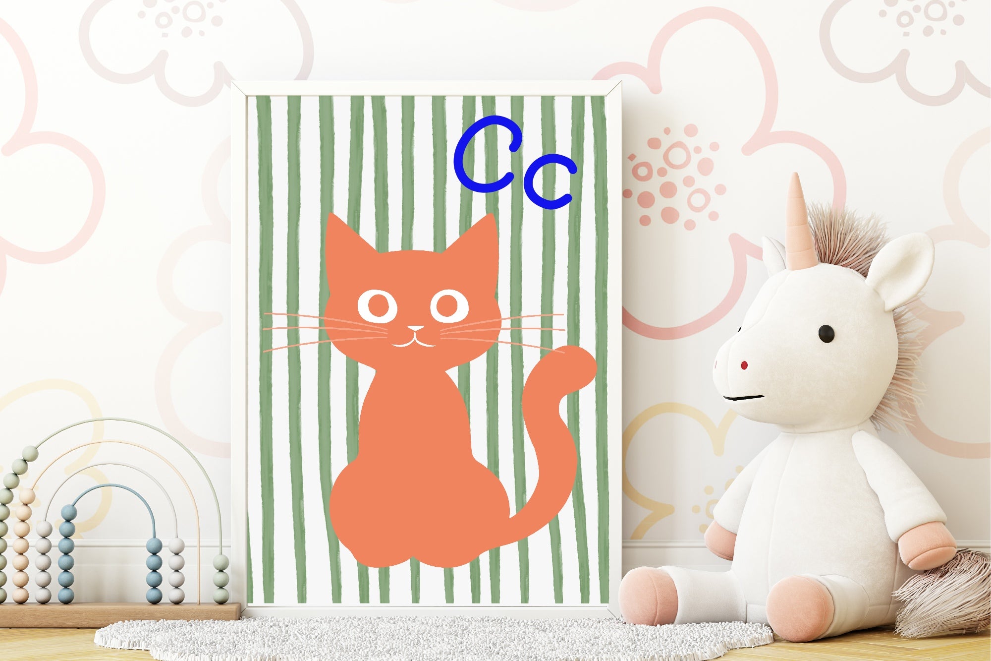 C Is For Cat Wall Art Print
