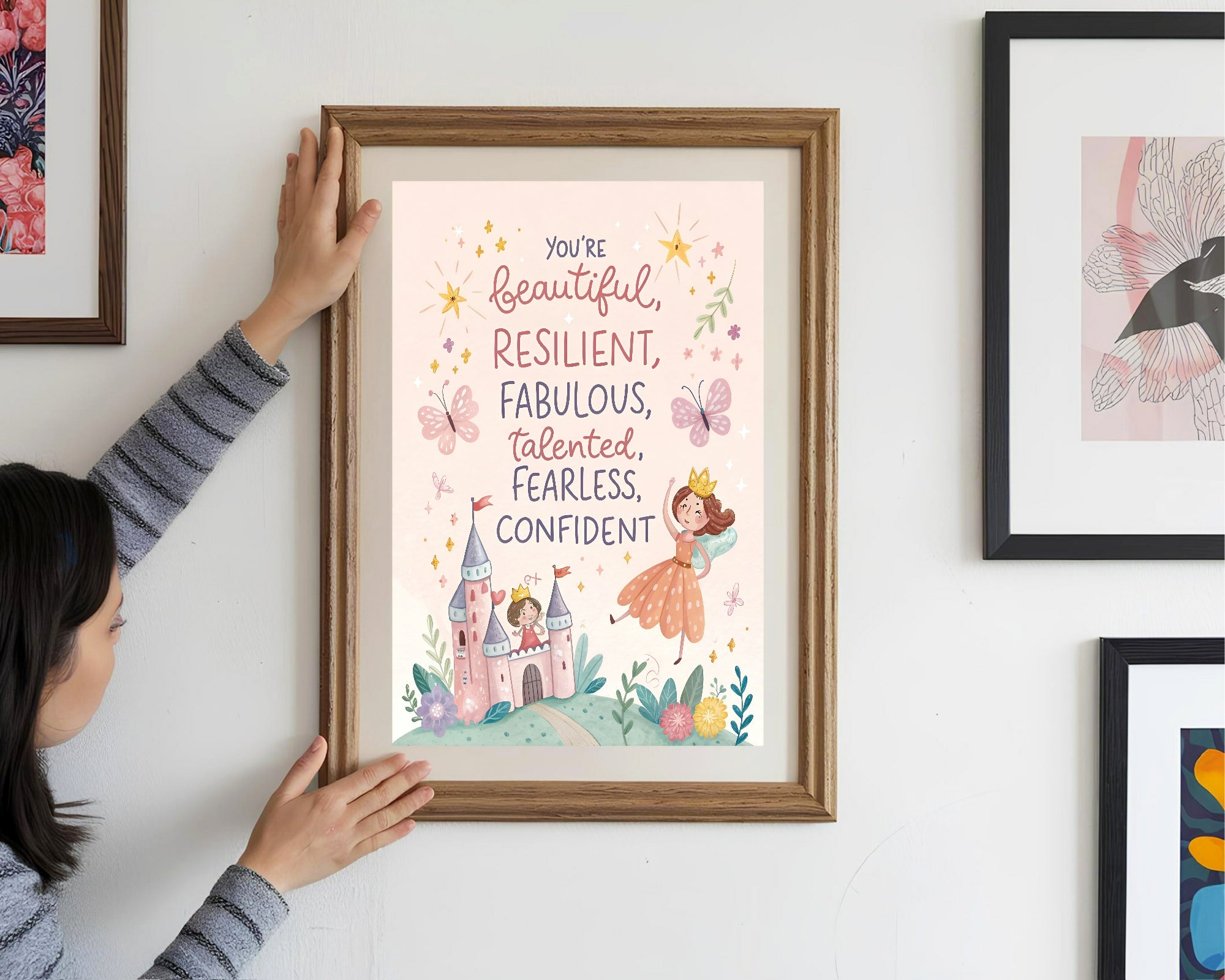 Fairy Positive Affirmations Print | Kids Wall Art