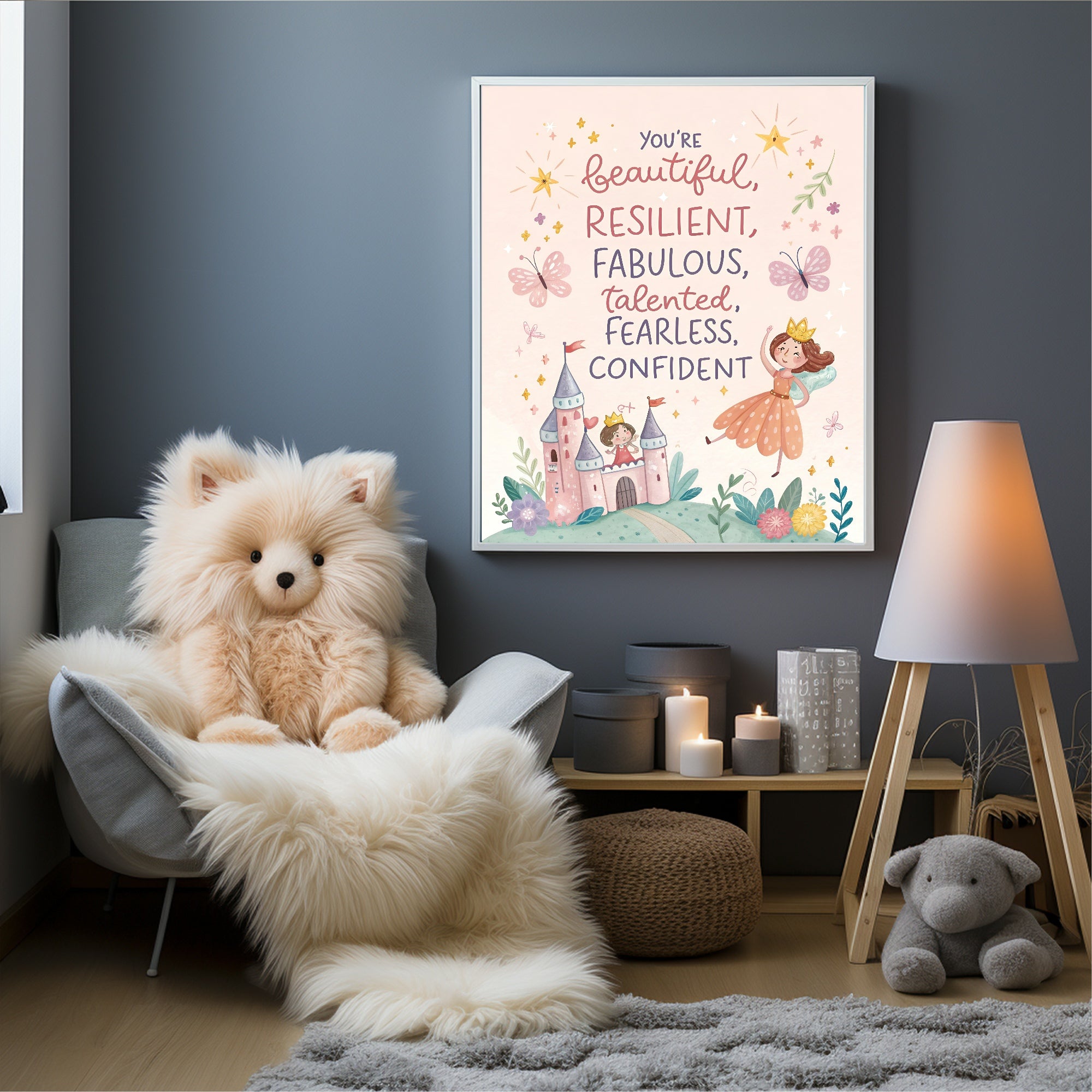 Fairy Positive Affirmations Print | Kids Wall Art
