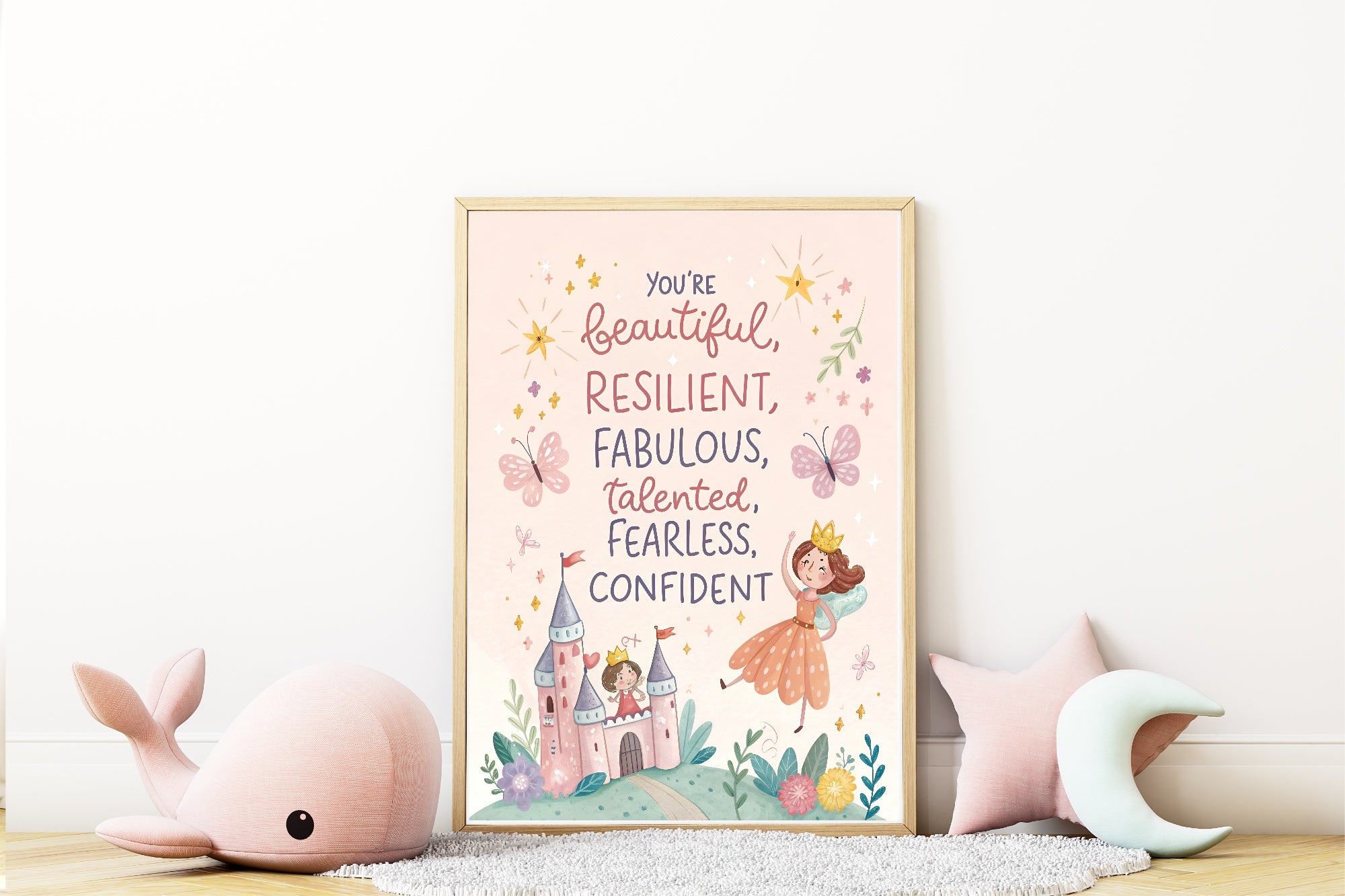 Fairy Positive Affirmations Print | Kids Wall Art