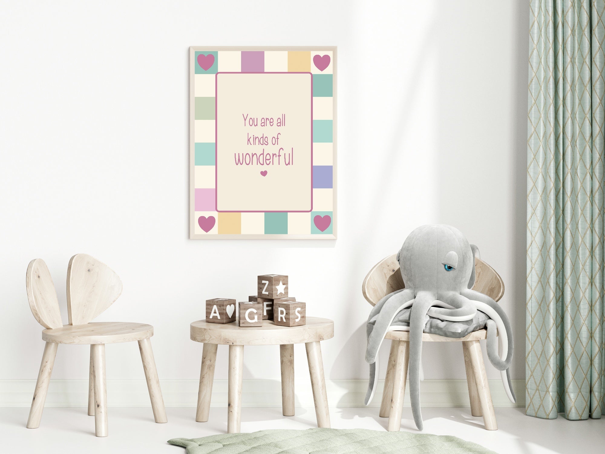 You Are All Kind Of Wonderful Print | Positive Wall Art