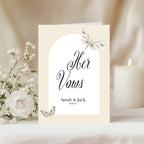 Dark Romance Vintage Moth Wedding Vow Books | Set of 2 | 23, Vow Book