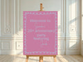 Pink & Blue Featuring Funny Anniversary Party Sign - Larosier Prints