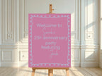 Pink & Blue Featuring Funny Anniversary Party Sign - Larosier Prints