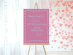 Pink & Blue Featuring Funny Anniversary Party Sign - Larosier Prints