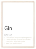 Gin Definition Print | Food & Drink Wall Art | Customisable - Larosier Prints