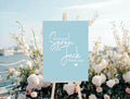 Pastel Swiped Right Engagement Welcome Party Sign | Colour Options - Larosier Prints